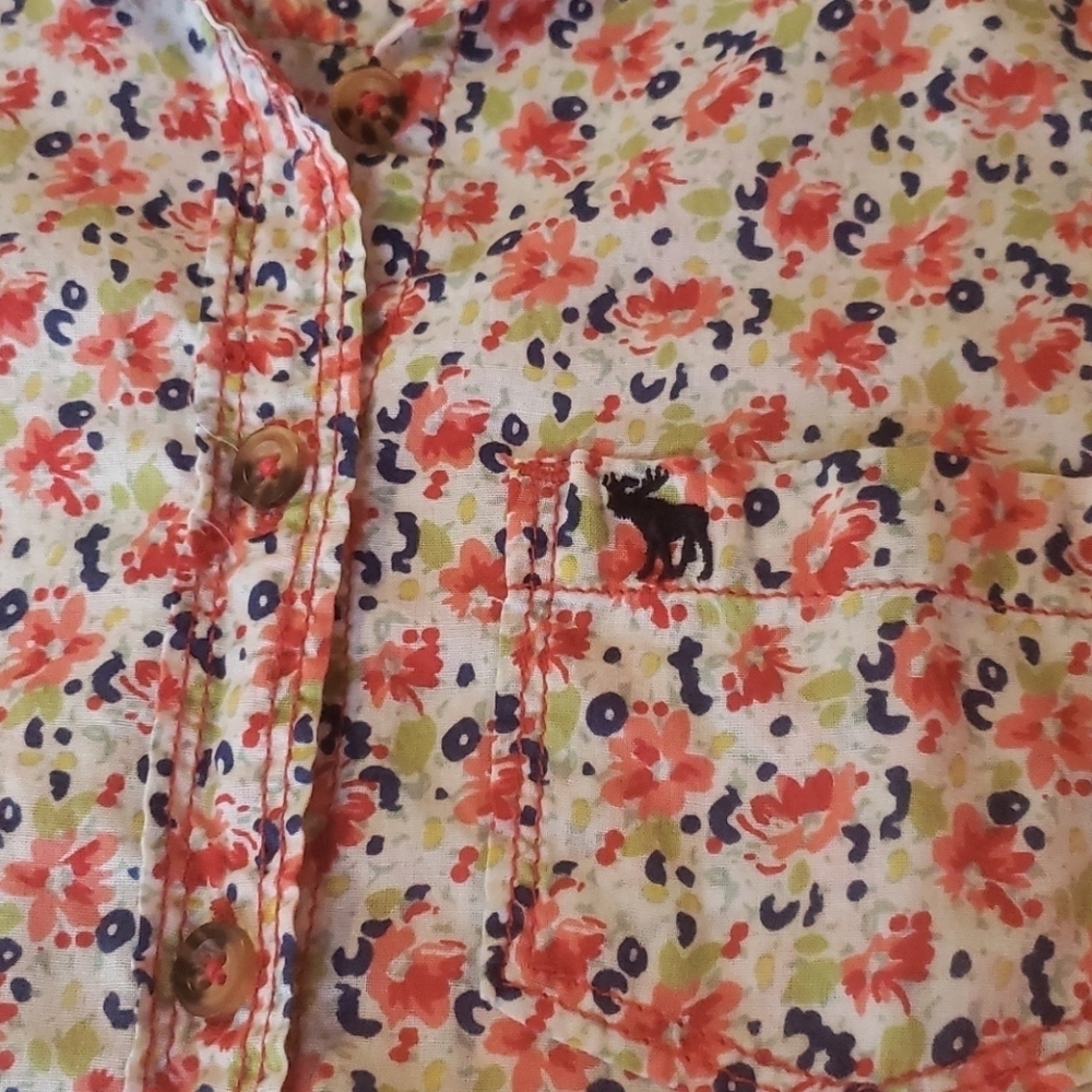 Abercrombie floral blouse #010 - Picture 7 of 9